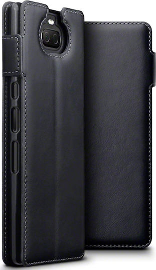 Terrapin Genuine Leather Low Profile Wallet Δερμάτινο Μαύρο (Xperia 10 Plus)