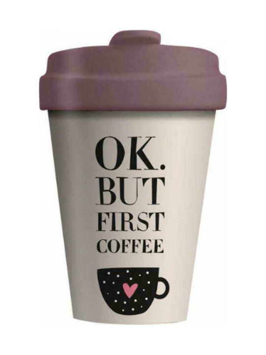 Chic Mic Coffee First Becher Bamboo mit Deckel Mehrfarbig 400ml