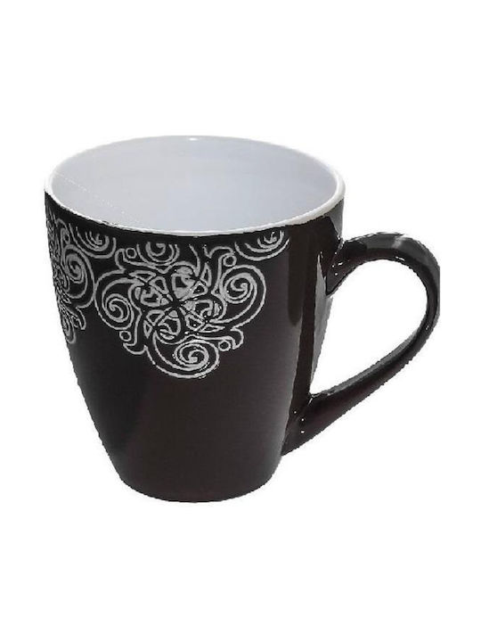 Espiel Vienna Vintage Ceramic Cup Black 380ml