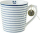 Laura Ashley Blueprint Tasse aus Porzellan Candy Stripe 320ml 1Stück