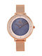 Season Time Liberty Watch with Pink Gold Metal Bracelet