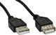 Akyga USB 2.0 Кабел USB-A мъжки - USB-A женски Черен 3м AK-USB-19