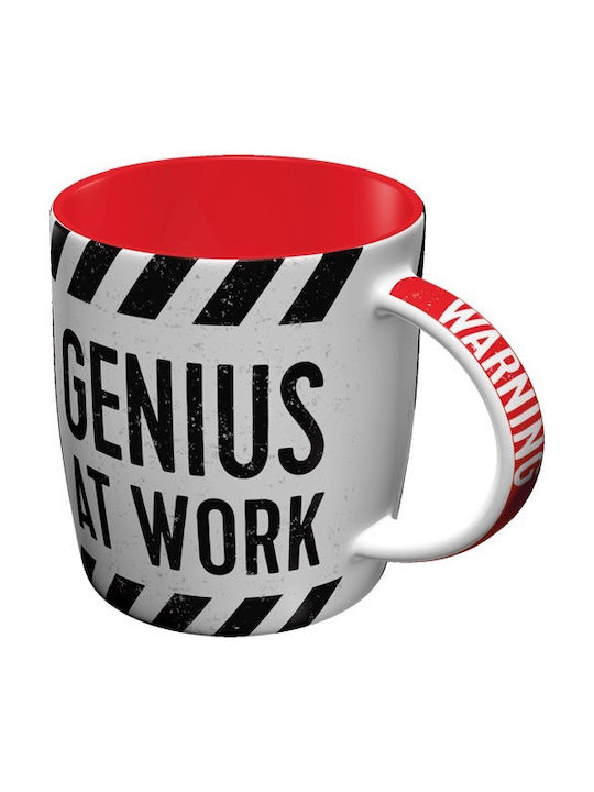 Nostalgic Art Achtung Genius at Work Ceramic Cup 43030