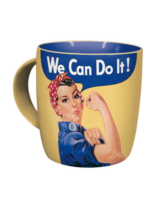 Nostalgic Art We can do it Κούπα Κεραμική σε Διάφορα Σχέδια Μπλε 330ml (Διάφορα Σχέδια)