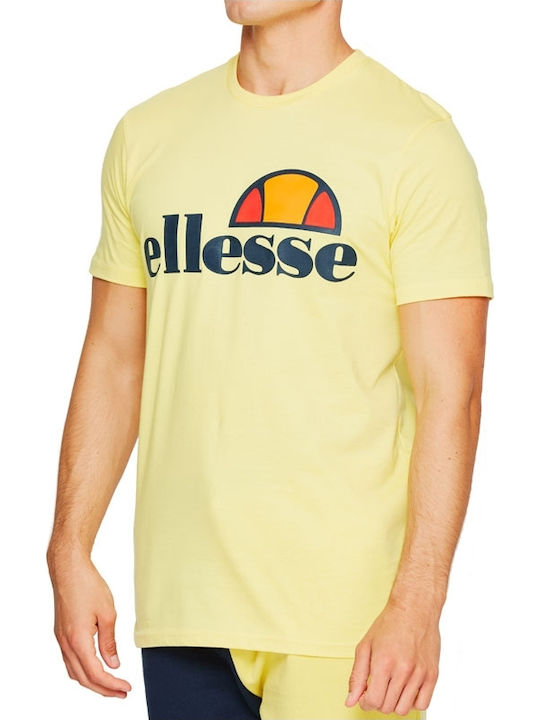 Ellesse Prado Bărbați T-shirt Sportiv cu Mânecă Scurtă Galben