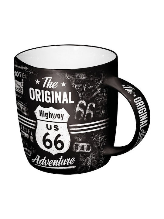 Nostalgic Art US Highways Highway 66 The Original Adventure Becher Keramik Schwarz 330ml 43012