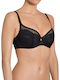 Beauty-Full Darling Μαύρο Minimizer Σουτιέν χωρίς Ενίσχυση με Μπανέλες