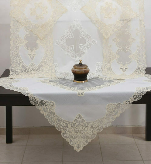 Ilis Home Runner 40204 with Beige Lace 40x170cm