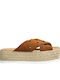 Tahiti Γυναικεία Σανδάλια Flatforms Ταμπά