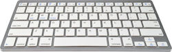 Mobilis BK3001 Fără fir Bluetooth Doar tastatura UK Argint