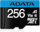 Adata Premier microSDXC 256GB Clasa 10 U1 V10 A1 UHS-I cu adaptor