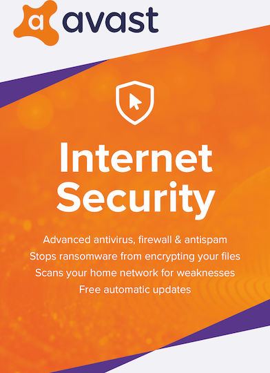 Avast! Internet Security 2019 für 1 Gerät und 2 Jahre Nutzung (Elektronische Lizenz)