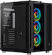 Corsair Crystal Series 680X RGB Gaming Midi Tower Κουτί Υπολογιστή με Πλαϊνό Παράθυρο Μαύρο