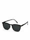 Izipizi E Sun Women's Sunglasses with Black Plastic Frame and Black Lens