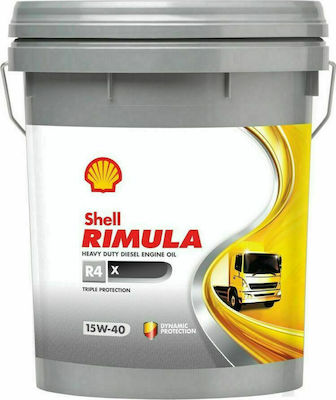 Shell Λάδι Αυτοκινήτου Rimula R4 X 15W-40 20lt