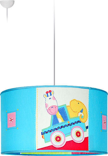 Starlight Kids Plastic Single Ceiling Light E27 Light Blue 30x16cm