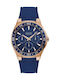 Guess Watch Battery with Blue Rubber Strap W1171G4