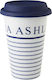 Laura Ashley Blueprint Porcelain Cup with Lid White 370ml