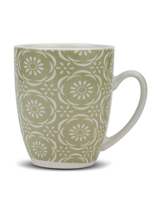 Nava Maiolica Mug from Porcelain Green 355ml