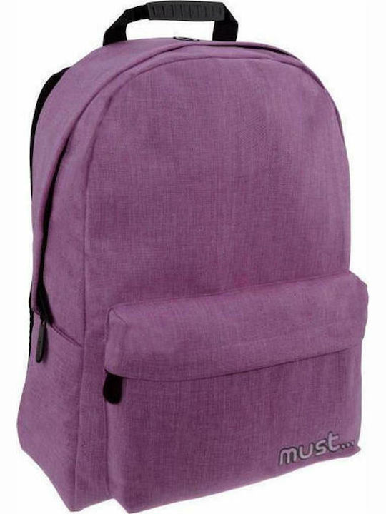 Must Monochrome Jean Purple School Bag Backpack Junior High-High School in Purple color