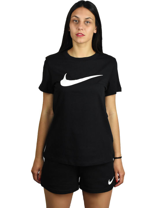 Nike Just Do It Αθλητικό Γυναικείο T-shirt Μαύρο