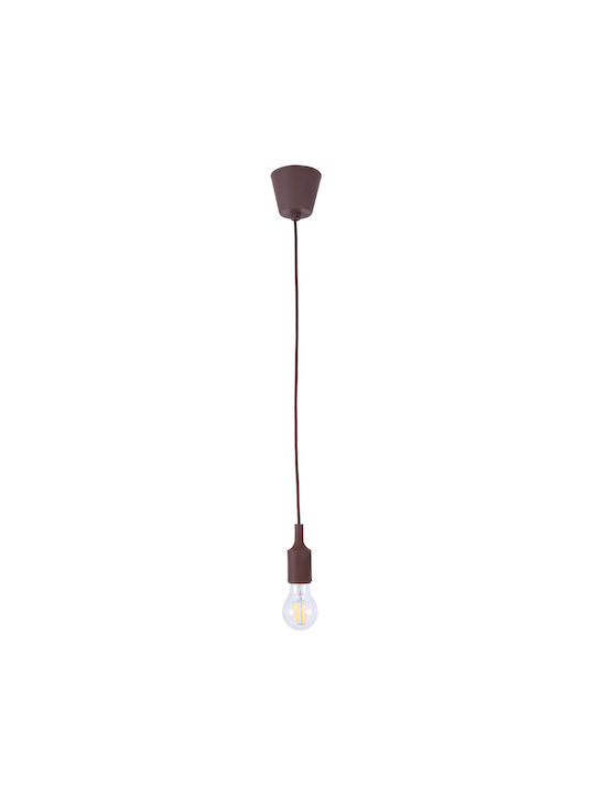 GloboStar Pendant Light Suspension for Socket E27 Brown