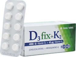 UNI-PHARMA D3 Fix + K2 4000iuIU 60 Tablets