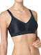 Triumph Triaction Wellness Athletic Athletic Bra without Padding without Underwire Black