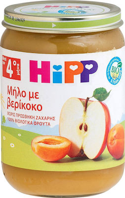 Hipp Fruchtcreme Apple with Apricot Glutenfrei für 4m+ 190gr