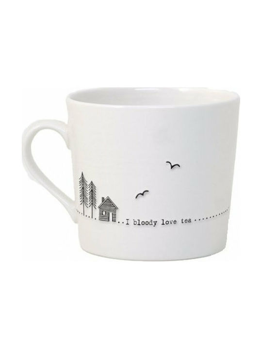 Synchronia I Bloody Love Tea Ceramic Cup White SN-