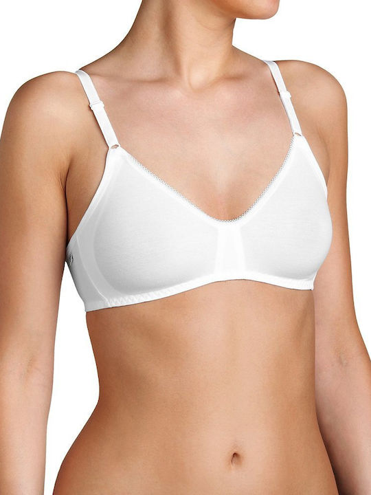 Basic N Bra without Padding without Underwire White