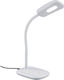 Trio Lighting Boa LED Office Lamp with Flexible Arm in White Color