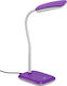 Trio Lighting Boa LED Office Lamp with Flexible Arm in Purple Color