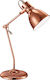 Trio Lighting Jasper Office Lamp with Foldable Arm for Socket E14 in Copper Color