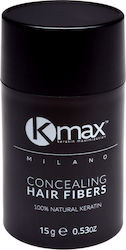 Kmax Milano Ίνες Κάλυψης Αραίωσης Μαλλιών με Κερατίνη Hair Fibers Regular Σκούρο Καστανό 15gr