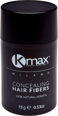 Kmax Milano Hair Building Fibers with Keratin Hair Fibers Regular Σκούρο Καστανό 15gr