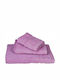 Le Blanc 3pc Bath Towel Set Πεννιέ Lila Weight 500gr/m²