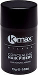 Kmax Milano Hair Building Fibers with Keratin Hair Fibers Regular Μαύρο 15gr