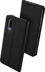 Dux Ducis Skin Pro Carte Piele artificială Negru (Huawei P30)