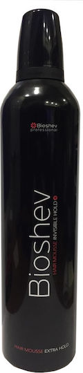 Bioshev Professional Hair Mousse Invisible Hold Extra Hold Αφρός Μαλλιών Όγκος 400ml