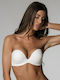 Luna Secret Sense Strapless Bra without Padding Ivory