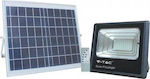 V-TAC Rezistent la apă Panouri solare Proiector LED 16W Alb Rece 6400K cu Telecomandă IP65