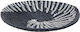 Inart Wicker Decorative Platter Black 50x50x7cm
