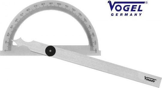 Vogel Steel Angle Ruler with Protractor 20cm