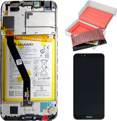 Huawei Οθόνη Service Pack με Μηχανισμό Αφής και Πλαίσιο για Honor 7A (Μαύρο)