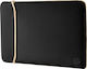 HP Neoprene Reversible Sleeve Tasche Fall für Laptop 14" Black/Gold