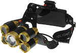 GloboStar Rechargeable Headlamp LED Waterproof IP44 with Maximum Brightness 5000lm