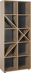 Gaming Floor Chipboard Bookcase Sonoma 75x30x188cm