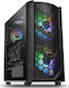 Thermaltake Commander C36 TG ARGB Edition Gaming Midi-Turm Computergehäuse Schwarz