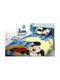 Dimcol Sheet Set Single Cotton Mickey 963 Blue 165x245cm 3pcs